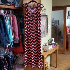 Super soft and strechy women's chevron dress